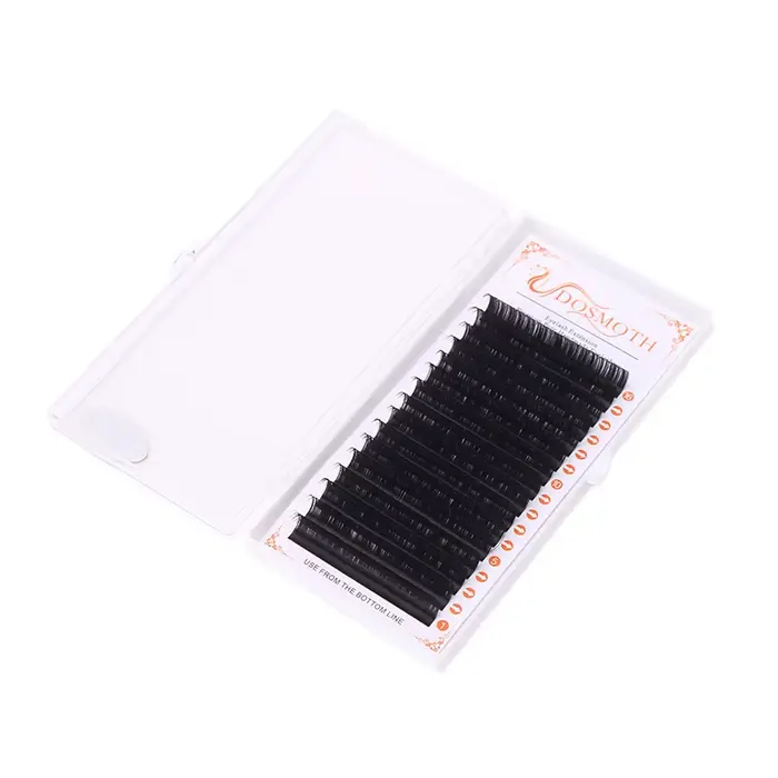 DOSMOTH 10 boîtes 16 rangées 7-16mm extensions de cils de vison supples Extension de faux cils indiv