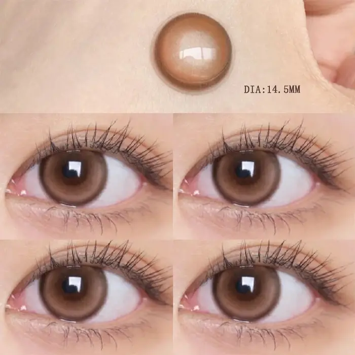 KSSEYE 1 paire de lentilles de Contact de couleur naturelle pour les yeux avec dioptrie de myopie maquillage