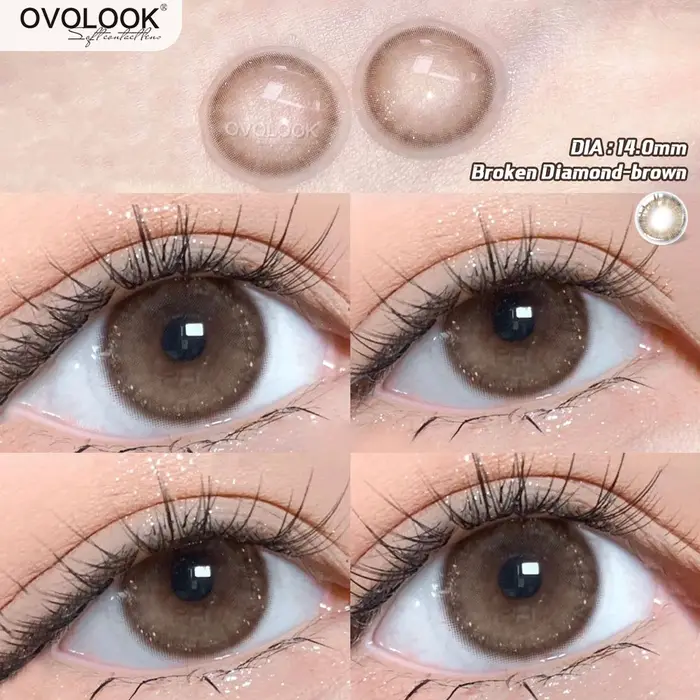 OVOLOOK-2pcs/paire 6 mois lentilles de Contact à portée de vie lentilles de couleur naturelle pour l