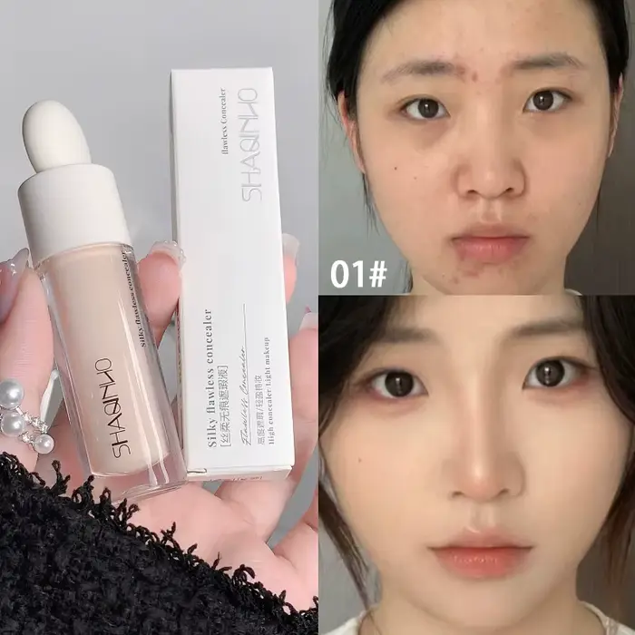 SHAQINUO Correcteur hydratant impeccable - Éclaumine les cernes et lisse les déchirures |   Formule 