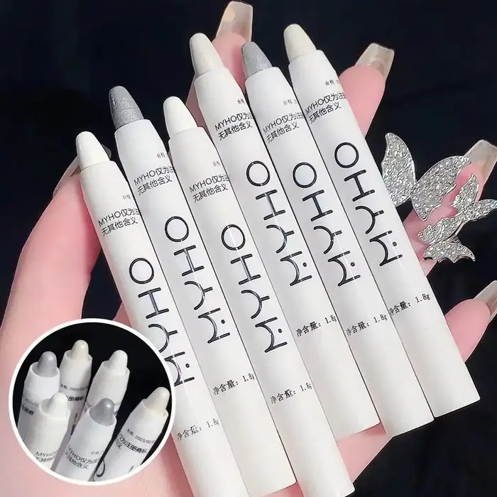 Stylo surligneur à paillettes nacré