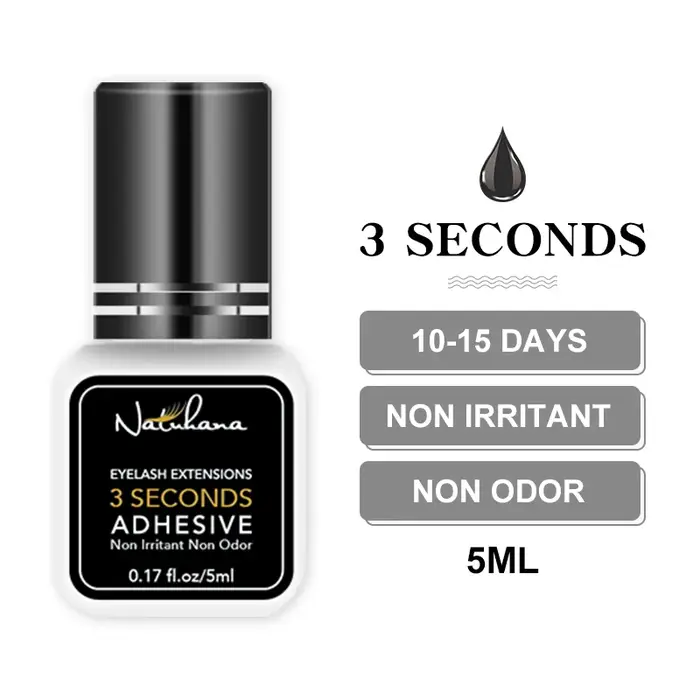 Professionnel 5ml 0.3S 0.5S 1S 2S 3S colle à cils séchage rapide fort faux cils Extension colle adhé