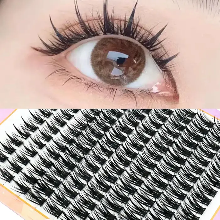 Faux cils en grappe à grande capacité