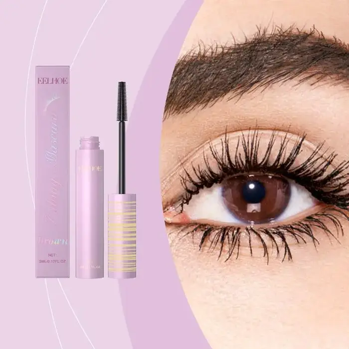 Mascara noir allongeant, volumisant naturel, recourbant les cils, anti-bavures, waterproof, sans gru