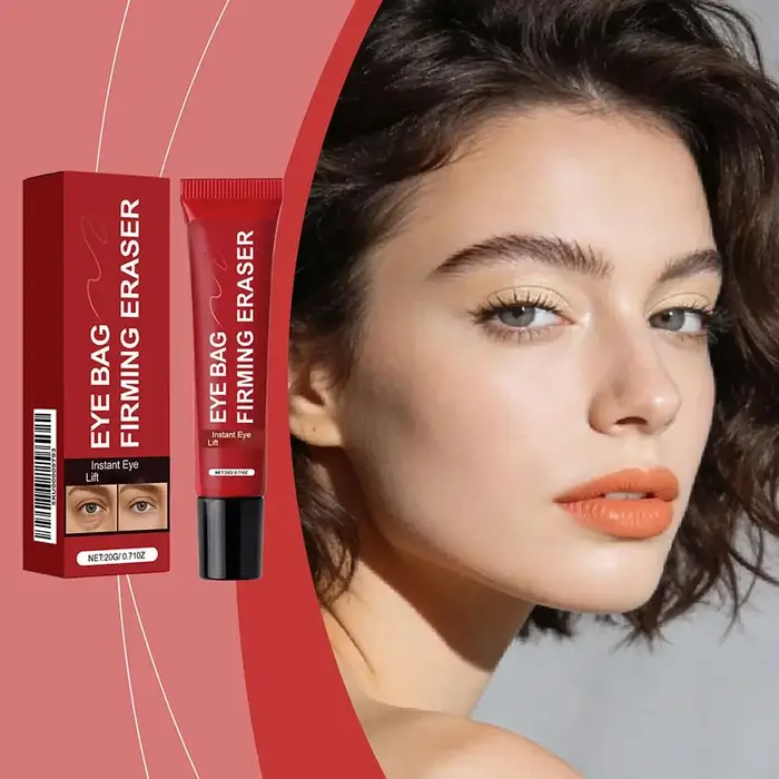 Crème pour le contour des yeux, élimine les poches sous les yeux, lisse les ridules, raffermit, lift instantané des poches, soin nourrissant doux, resserre.
