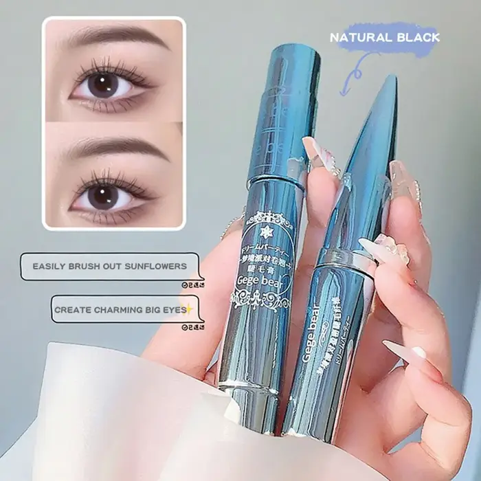 Gege Bear Dream Party Mascara bouclé noir fleur de soleil Design mignon toute la journée longue tenue allonge les cils