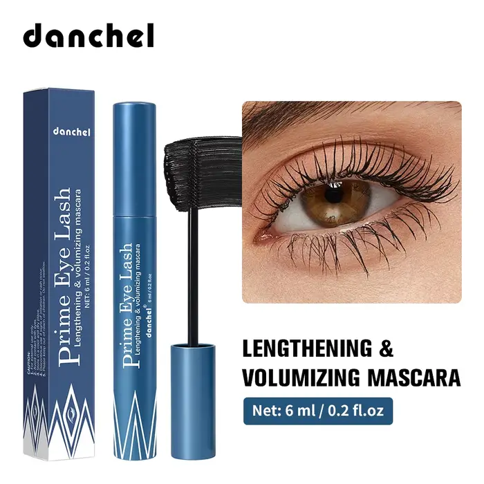 Mascara pour cils hypoallergénique, imperméable, longue tenue, volume et courbure, effet extension d