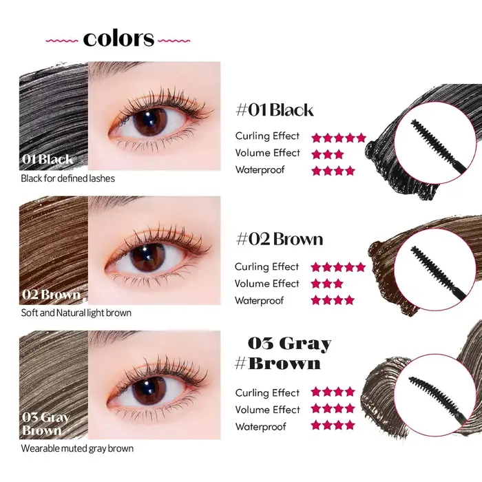 ETUDE Curl Fix Mascara 02 Marron