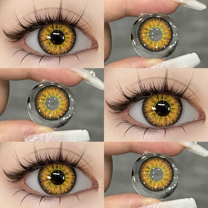 AMARA Cosplay lentilles de Contact colorées pour les yeux lentilles pour les yeux Anime lentilles de Contact grises lentilles vertes lentilles bleues lentilles de mode 1 paire y2k