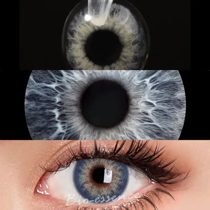 Bio-essence 1 paire de lentilles de Contact de couleur pour les yeux