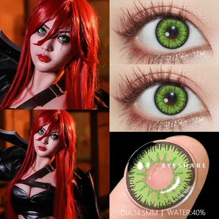 EYESHARE lentilles de Contact de couleur pour les yeux 1 paire Anime Cosplay