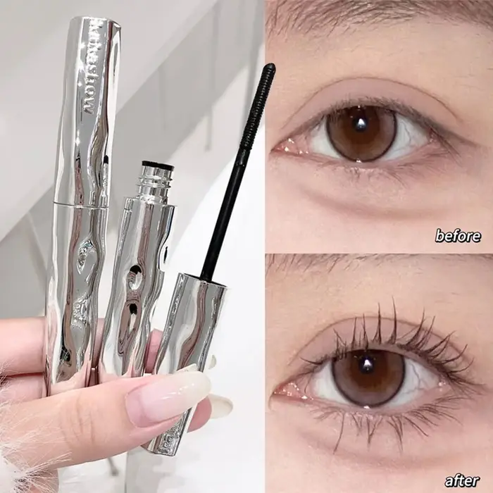 Mascara mat en Fiber de soie argentée