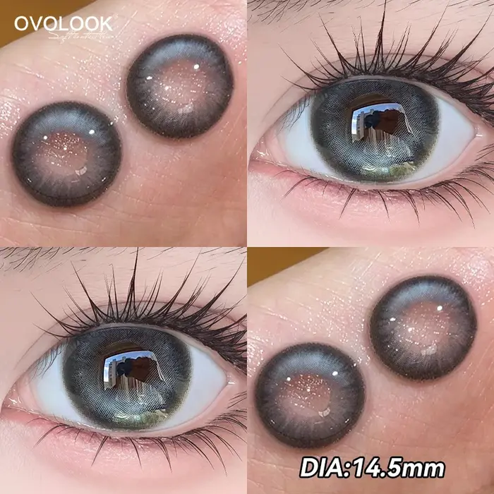 1Pair lentilles de contact à motifs uniques pour les yeux Cosplay