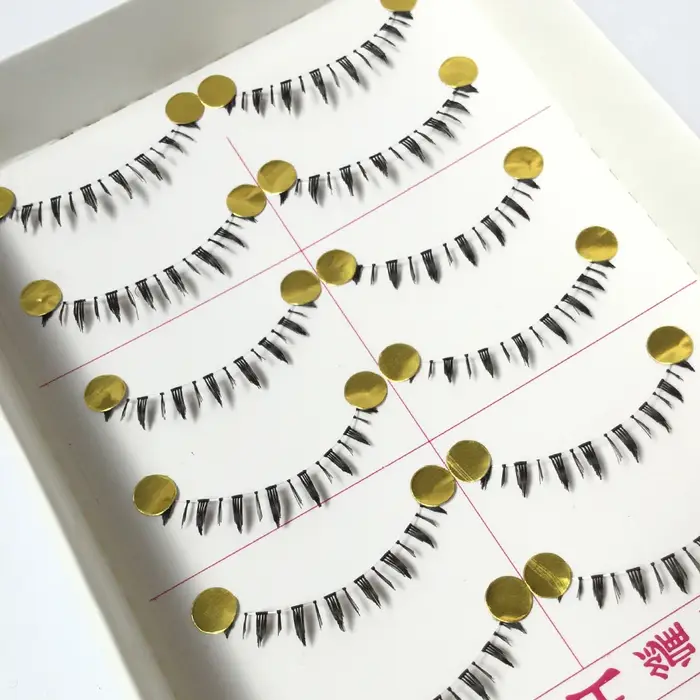 10 paires de faux cils inférieurs doux faits à la main cils inférieurs faux cils inférieurs bande transparente cils inférieurs