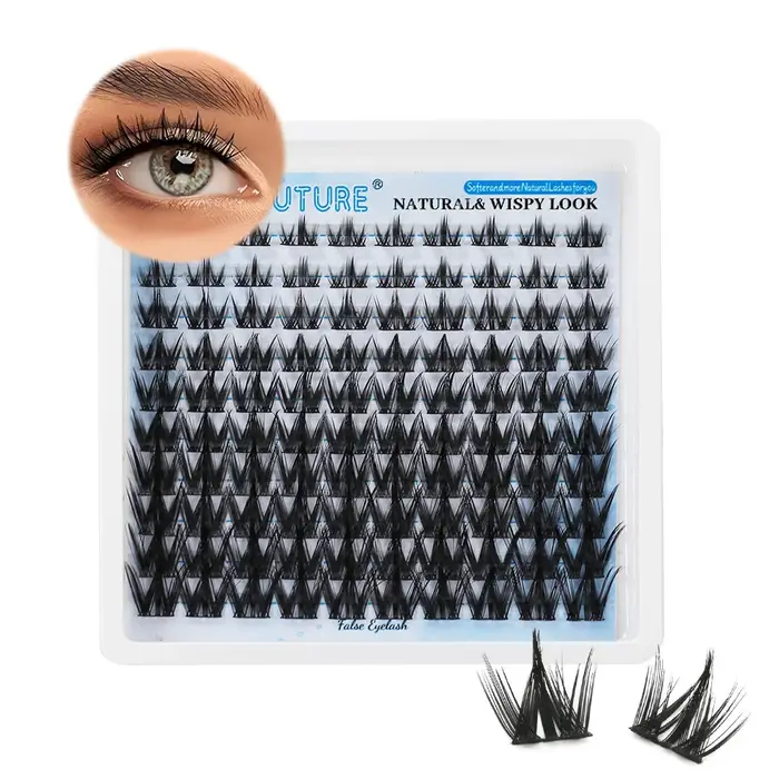 Cils artificiels incurvés en C de 8 à 16 mm, légers et d'apparence naturelle, style dessin animé, 10