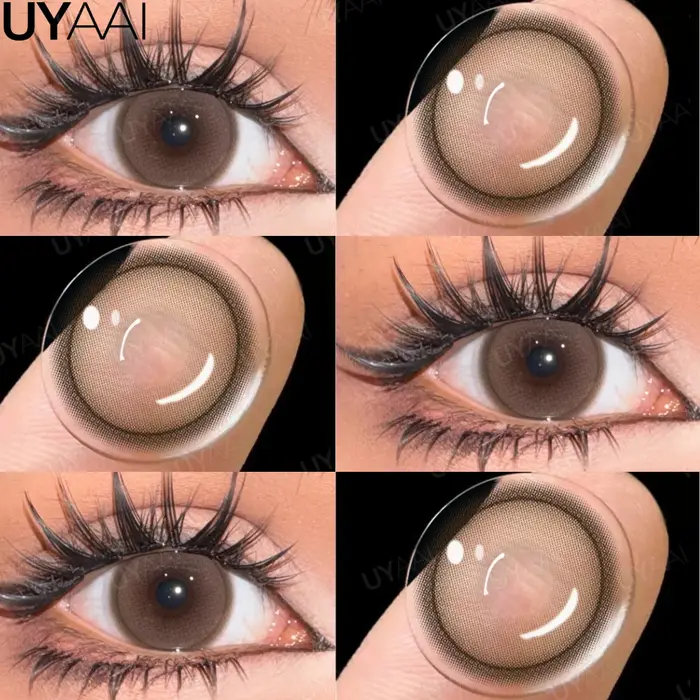 UYAAI maquillage de Contact coloré lentilles pour les yeux marron naturel série Lovesick cosmétiques