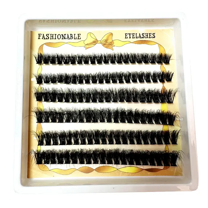 Cils individuels de grande capacité 12/13/14mm cils en grappe moelleux aspect naturel bricolage Exte