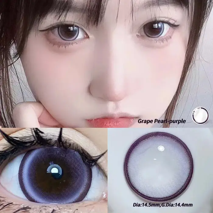 2PCS/paire 14.5mm lentilles perle série couleur
