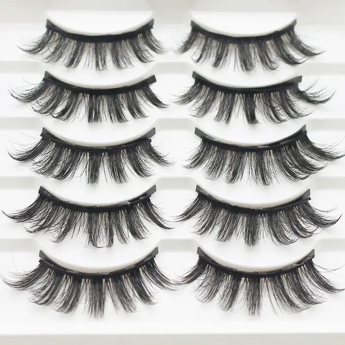 AILEISHI 5 paires de cils magnétiques 3D aimant Eyeliner faux