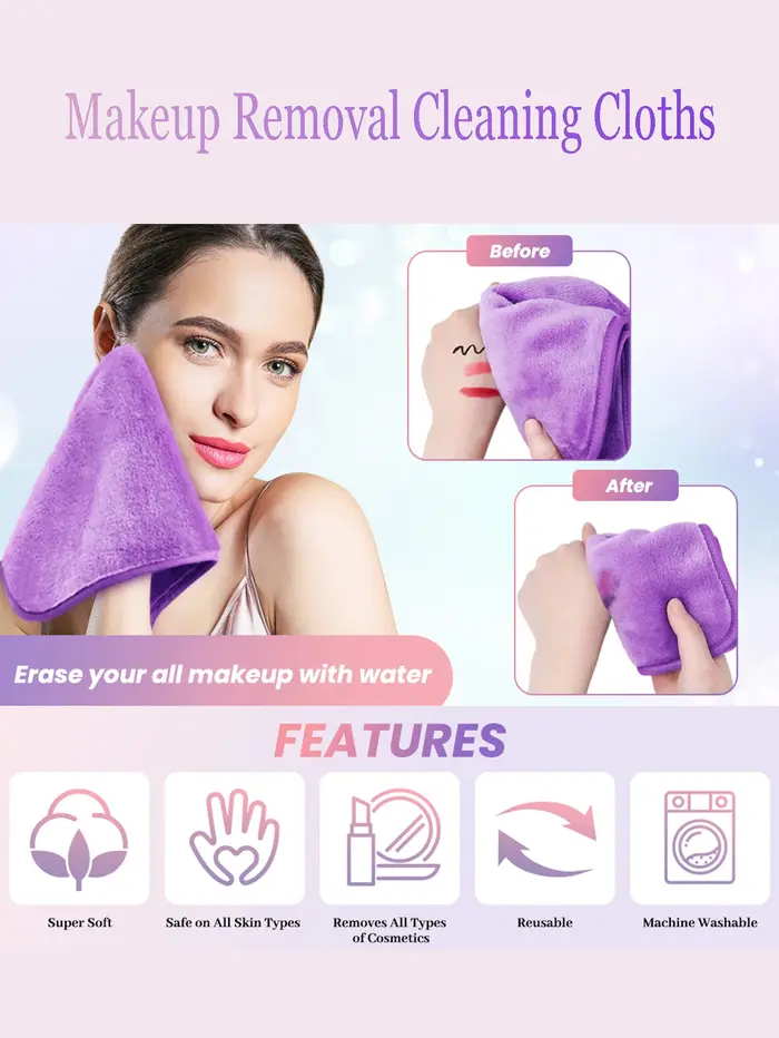 2040 lingettes démaquillantes suspendues 2-4-6 pièces, lavables en Machine, outils démaquillants réutilisables pour tous les Types de peau