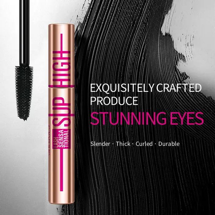 Mascara fin et épais, résistant à l'eau