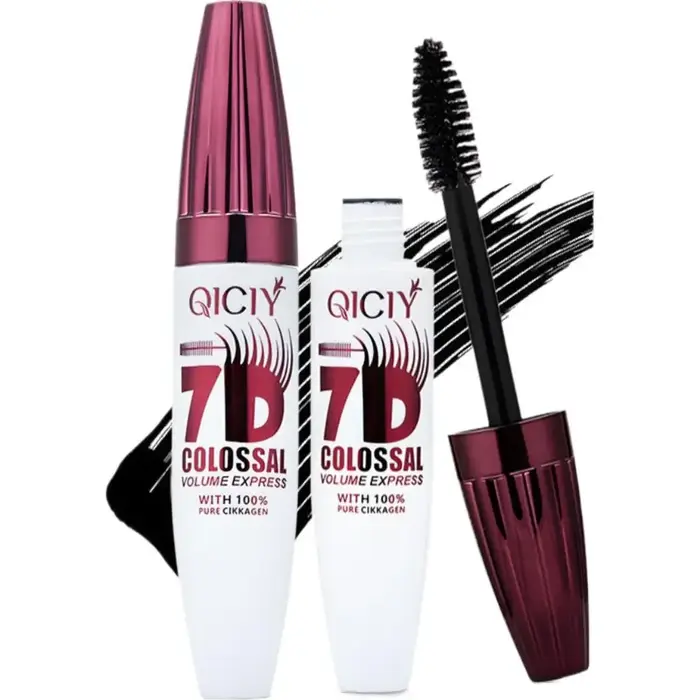 Mascara noir pour un volume multidimensionnel, extension de cils en fibres de soie, imperméable, ant