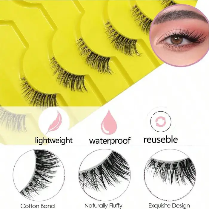 Dix paires de demi-cils