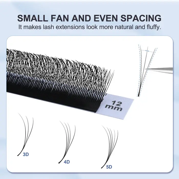 Extensions de cils NATUAHANA en forme de V étroit 3D 4D 5D