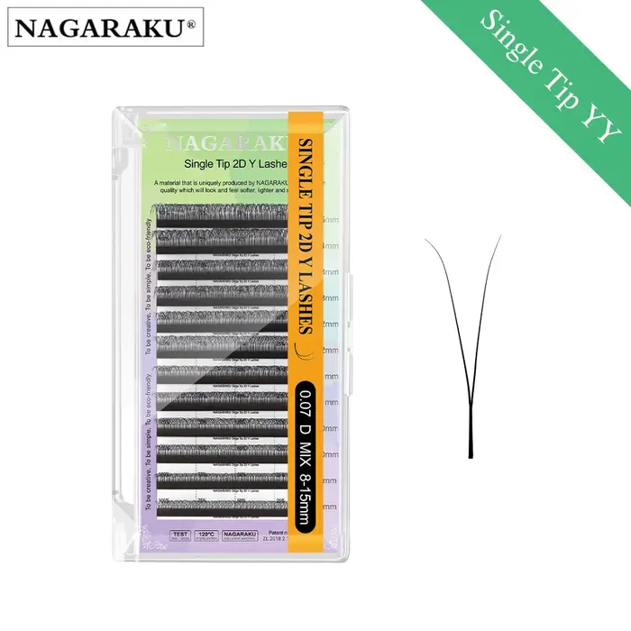 Extensions de cils pré-fabriquées NAGARAKU en forme de V