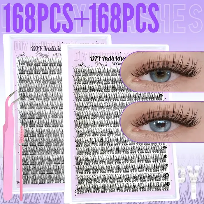 10 paires de faux cils Style Anime 11Mm recourbés en forme de C épaisseur 0.07 sans déformation