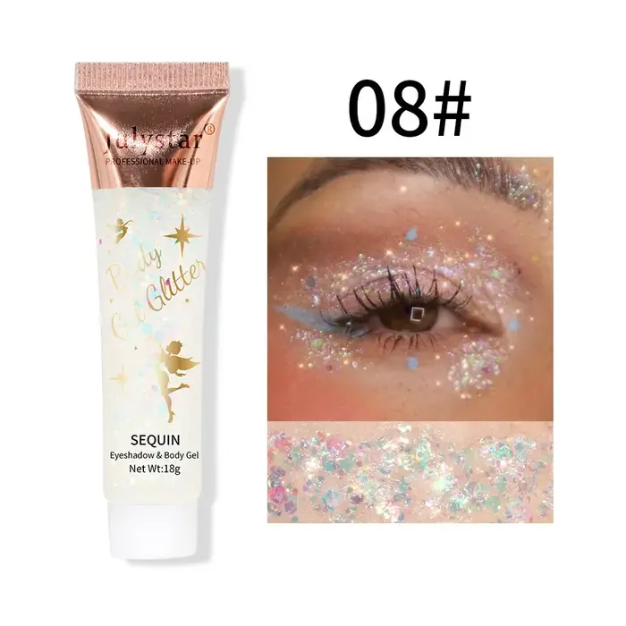 Gel à paillettes multifonctionnel pour le corps