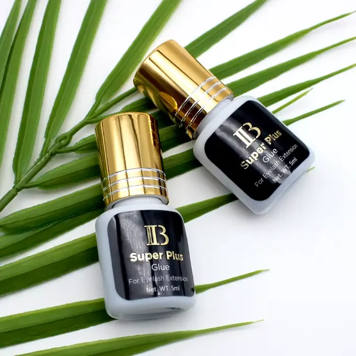 10 bouteilles IB IBeauty Super Plus colle pour Extensions de cils 5ml corée capuchon doré faux cils