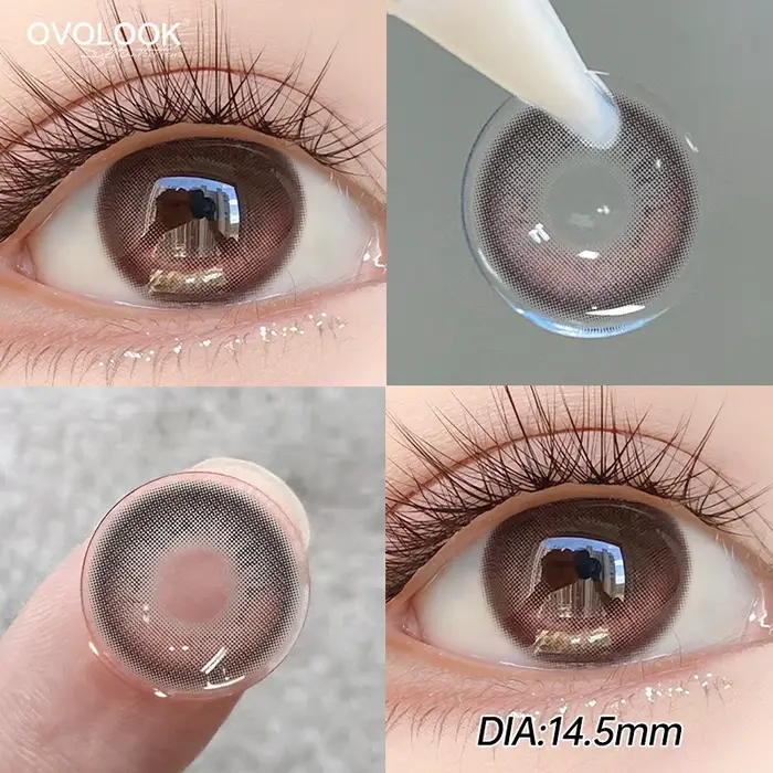 Lentilles de Contact bleues pour les yeux maquillage couleur élèves myopie