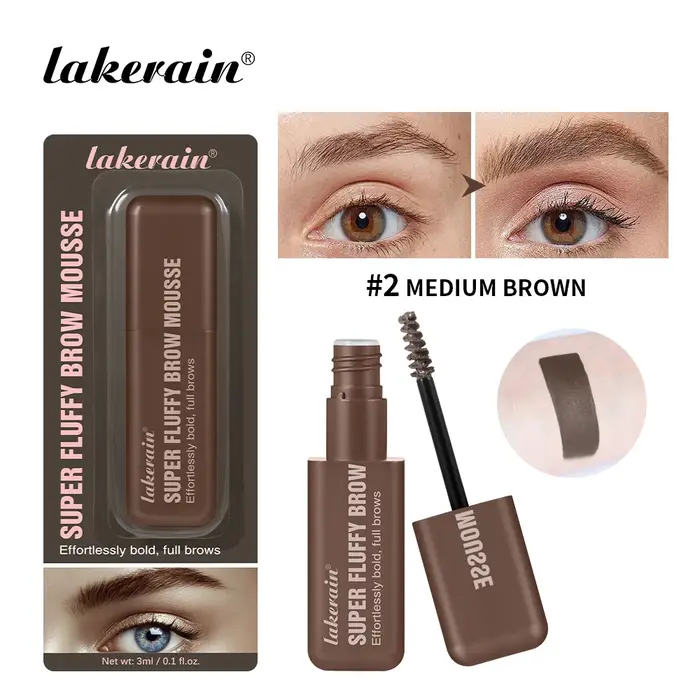 Mousse à sourcils Super moelleuse, rendu des couleurs élevé, remplissage dans les parties étincelles