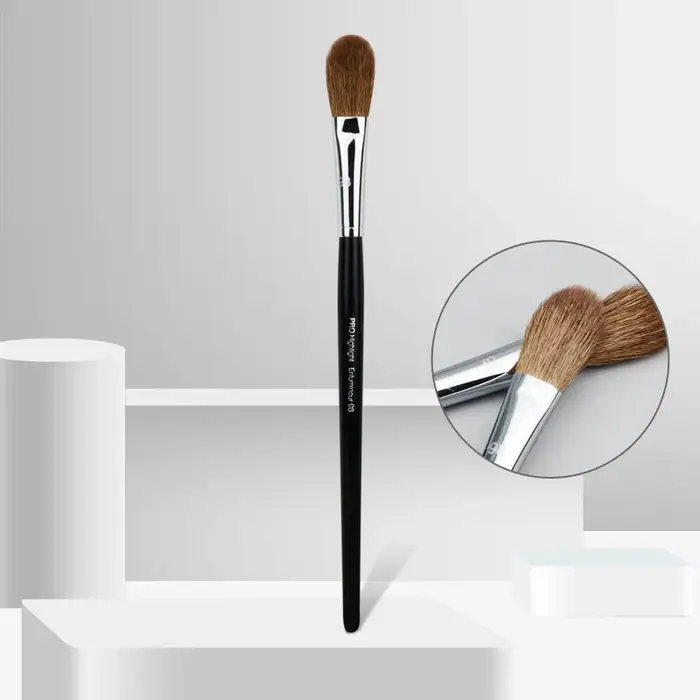 Pinceau de maquillage haut de gamme NO.98 Pro, cheveux de chèvre, manche Long noir, grand mélangeur 