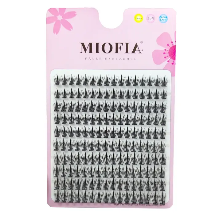 1 Boîte/160 Bouquets de Cils en Vison Naturels 3D Russes