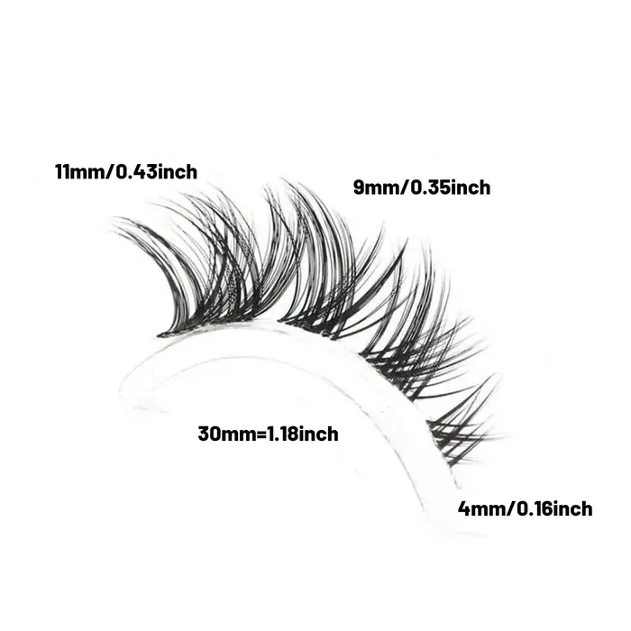 5 paires : faux cils naturels