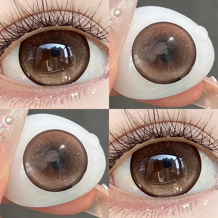 OVOLOOK - Lot de 2 lentilles de contact colorées bleu cristal