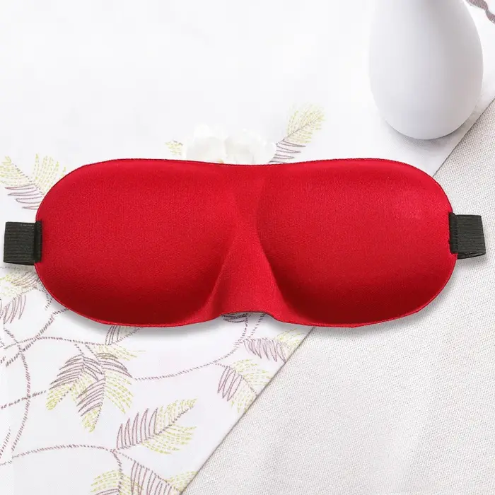 Masque de sommeil 3D pour les yeux, aide de voyage, patch de couverture oculaire, bandeau doux rembo
