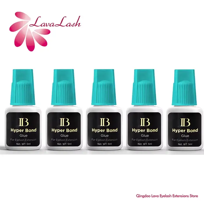 IBeauty – bouchon Cyan Hyper Bond, 5 bouteilles, fournitures pour Extensions de cils, colle, outils