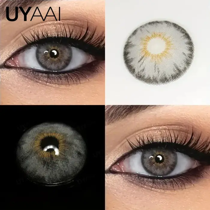 UYAAI Siri 1 paire d'élèves colorées pour les yeux de couleur marron