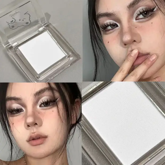Palette de contour de fard à paupières à paillettes surligneur mat avec scintillant nacré, lumineux 