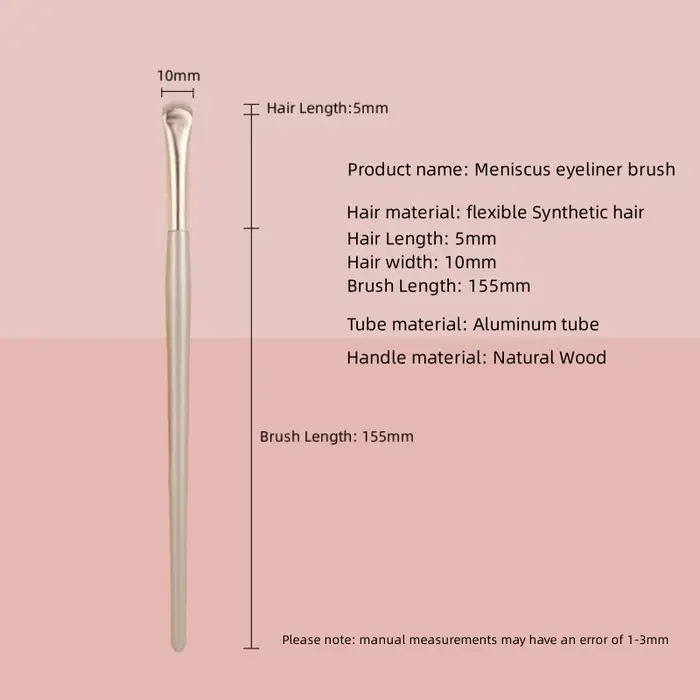 Pinceau eye-liner demi-rond pour contour des yeux accessoire de maquillage