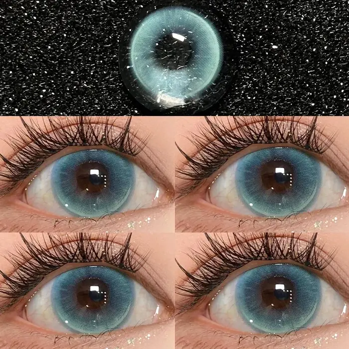 Lentilles colorées pour les yeux de myopie