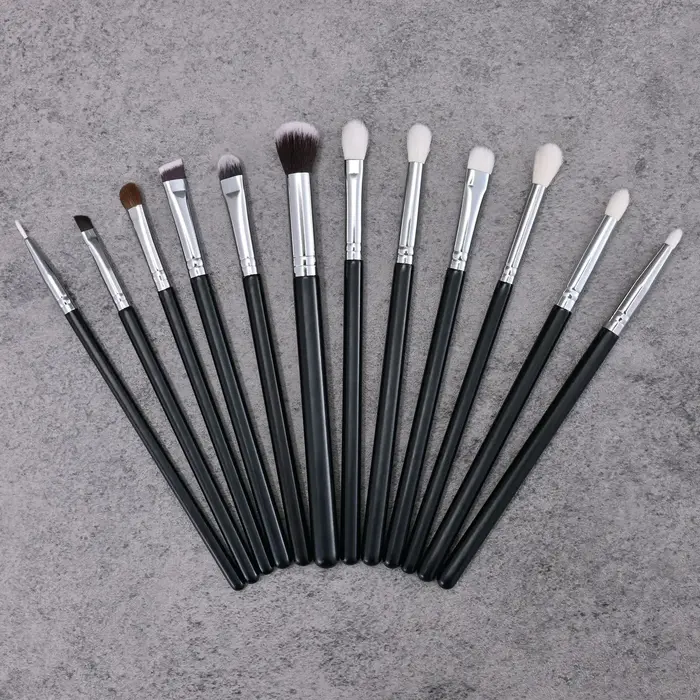 Pinceaux de maquillage pour les yeux en poils de chèvre