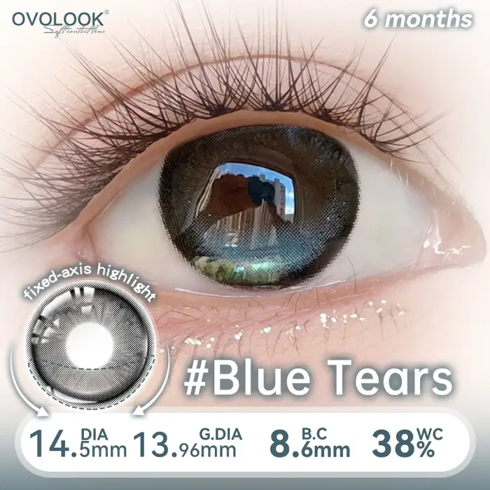 Lentilles de Contact bleues pour les yeux mode couleur élèves beauté