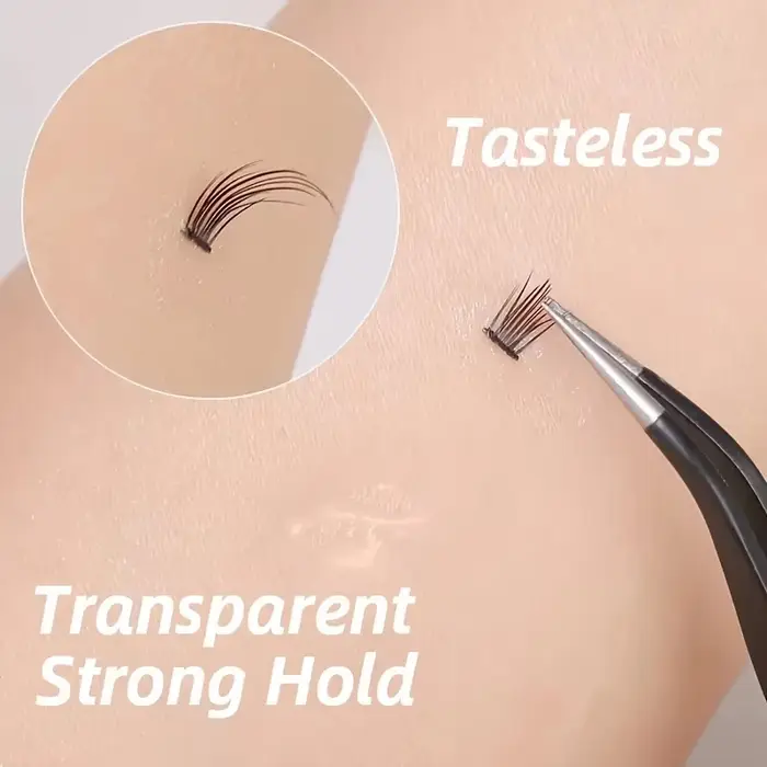 Colle pour cils imperméable transparente sans latex auto-adhésive pour faux