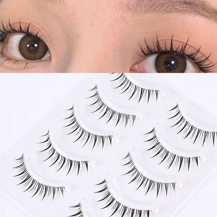 Faux cils de cosplay, 5 paires de cils effet petit diable, cils naturels pour maquillage quotidien, 