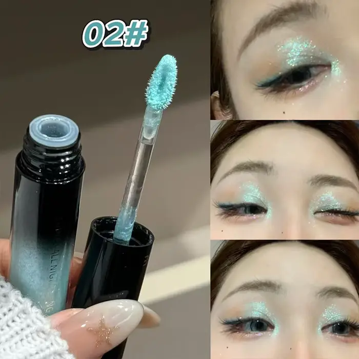 ART VALUE Fard à paupières liquide scintillant, Fard à paupières nacré chatoyant, Maquillage des yeu