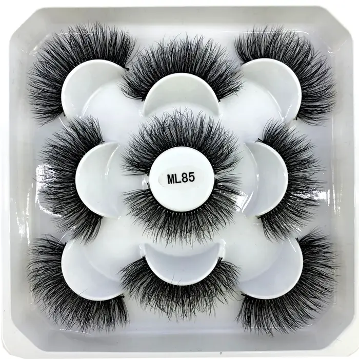 Nouveau 5 paires 8-25mm naturel 3D faux cils faux cils kit de maquillage vison cils extension vison